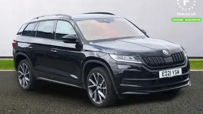 Used Skoda Kodiaq SportLine 200 HP (147 kW) 2021 Black SUV
