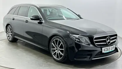 Used Mercedes E220 AMG line 194 HP (142 kW) 2020 Black Estate