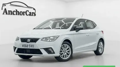 Used Seat Ibiza SE Technology 95 HP (69 kW) 2018 White Hatchback