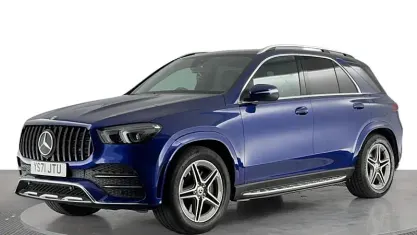Used Mercedes GLE350 de AMG line 320 HP (235 kW) 2021 Blue SUV