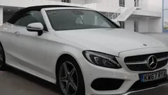 White Used 2018 Mercedes C250 AMG Line Premium Plus Cabriolet | £19,599 (Fair price)