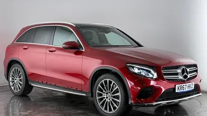 Red Used 2017 Mercedes GLC350 AMG line Estate | £22,300 (Fair price)