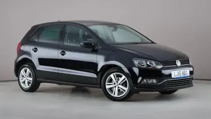 Used VW Polo Match 75 HP (55 kW) 2016 Black Hatchback
