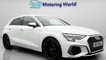 Used Audi A3 Sportback S-Line 150 HP (110 kW) 2021 White Hatchback