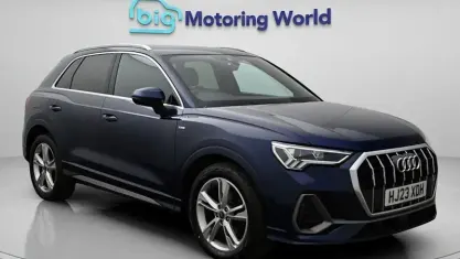 Begagnad Audi Q3 S-Line 150 HK (110 kW) 2023 Blå SUV