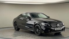 Obsidian black metallic finish Used 2022 Mercedes C300 AMG line Coupe | £27,300 (Good price)