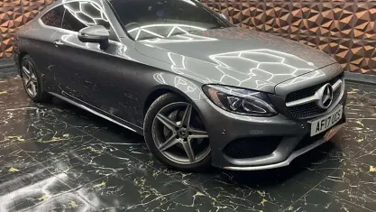 Used Mercedes C220 AMG Line Premium Plus 170 HP (125 kW) 2017 Grey Coupe