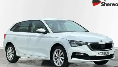 Used Skoda Scala SE L 110 HP (80 kW) 2021 White Hatchback