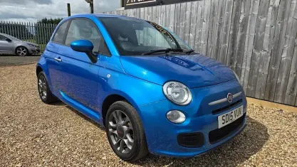 Used Fiat 500 S 69 HP (50 kW) 2015 Blue Hatchback