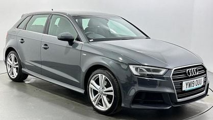 Usado Audi A3 Sportback S-Line 116 CV (85 kW) 2019 Gris Utilitario