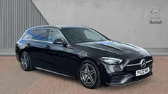 Black Used 2022 Mercedes C220 AMG line Estate | £27,271 (Super price)