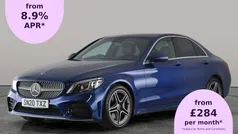 Blue Used 2020 Mercedes C300 AMG line Sedan | £19,385 (Fair price)