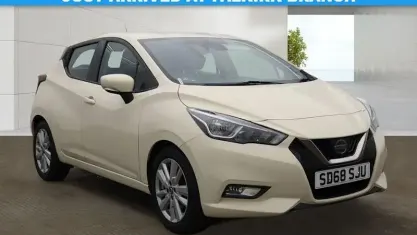 Used Nissan Micra Acenta 90 HP (66 kW) 2018 White Hatchback