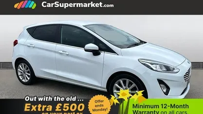 Used Ford Fiesta Titanium 125 HP (91 kW) 2021 White Hatchback