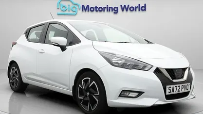 Used Nissan Micra Acenta 92 HP (67 kW) 2022 White Hatchback