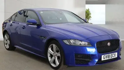 Used Jaguar XF R-Sport 300 HP (220 kW) 2018 Blue Sedan