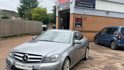 Used Mercedes C180 AMG 156 HP (114 kW) 2012 Silver Coupe