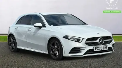 Begagnad Mercedes A180 AMG line 136 HK (100 kW) 2020 Vit Halvkombi