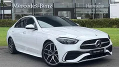 White Used 2024 Mercedes C300e AMG Line Premium Plus Sedan | £42,000 (Fair price)