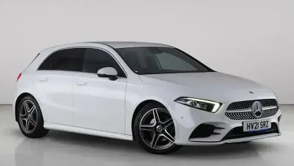 Used Mercedes A180 Executive 136 HP (100 kW) 2021 White Hatchback