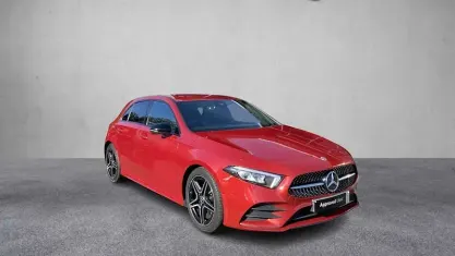 Used Mercedes A180 AMG line 136 HP (100 kW) 2022 Red Hatchback