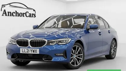 Used BMW 320 Sport Line 184 HP (135 kW) 2021 Blue Sedan