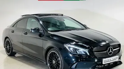 Used Mercedes CLA220 AMG line 170 HP (125 kW) 2019 Black Coupe
