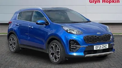 Used Kia Sportage GT-Line S 136 HP (100 kW) 2021 Blue SUV