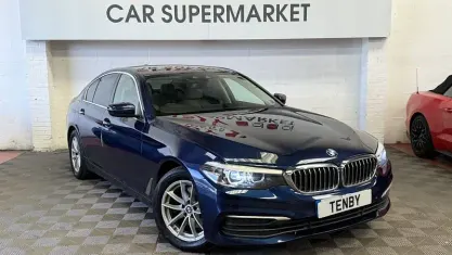Used BMW 520 Sport Line 190 HP (139 kW) 2017 Blue Sedan
