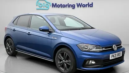 Used VW Polo R-line 110 HP (80 kW) 2021 Blue Hatchback