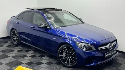 Used Mercedes C43 AMG Premium Plus 390 HP (286 kW) 2021 Blue Sedan