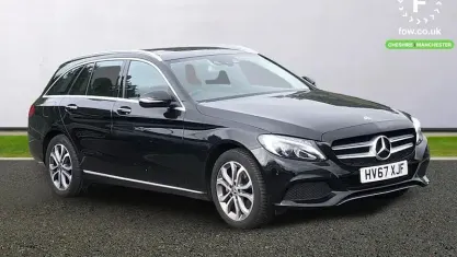 Used Mercedes C220 Premium 170 HP (125 kW) 2017 Black Estate