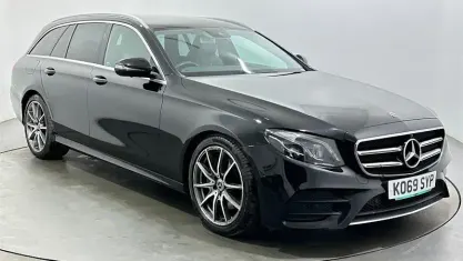 Used Mercedes E220 AMG line 194 HP (142 kW) 2020 Black Estate