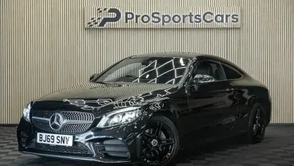 Used Mercedes C200 AMG line 184 HP (135 kW) 2019 Black Coupe