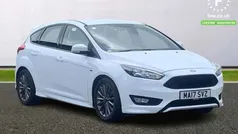White Used 2017 Ford Focus ST-Line Hatchback | £10,099 (Fair price)