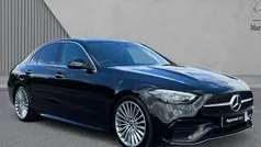 Obsidian black metallic Used 2022 Mercedes C220 AMG Line Premium Sedan | £27,674 (Fair price)