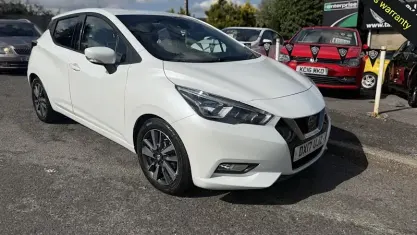 Used Nissan Micra Acenta 90 HP (66 kW) 2017 White Hatchback