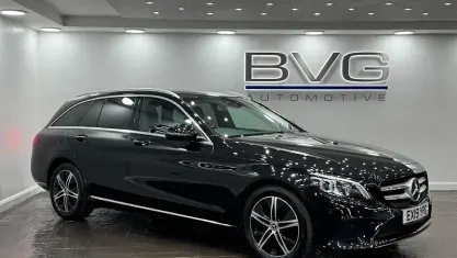 Used Mercedes C200 Premium 184 HP (135 kW) 2019 Black Estate