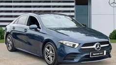 Blue Used 2021 Mercedes A200 AMG line Sedan | £17,722 (Fair price)
