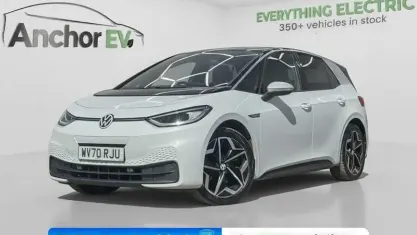 Used VW ID.3 Pro 150 kW (204 HP) 2020 White Hatchback