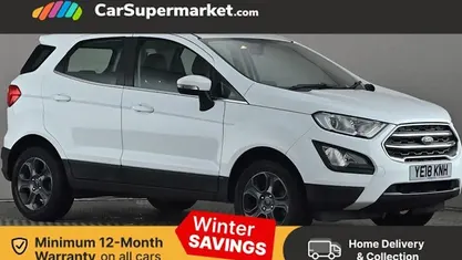 White Used 2018 Ford Ecosport Zetec SUV | £8,197 (Fair price)