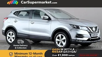 Silver Used 2019 Nissan Qashqai Acenta Premium SUV | £11,197 (Fair price)