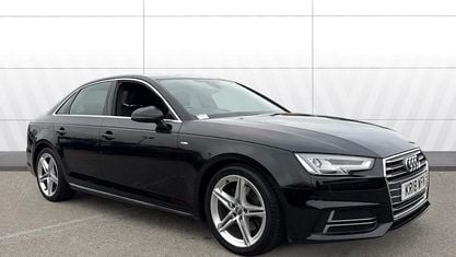 Begagnad Audi A4 S-Line 150 HK (110 kW) 2018 Svart Sedan