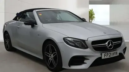 Used Mercedes E53 AMG Premium 435 HP (319 kW) 2021 Silver Cabriolet