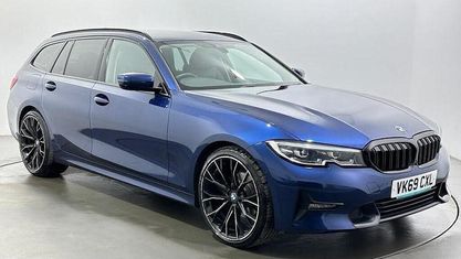 Begagnad BMW 320 Sport Line 190 HK (139 kW) 2019 Blå Kombi