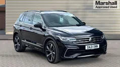 Black Used 2021 VW Tiguan R-line SUV | £25,784 (Fair price)