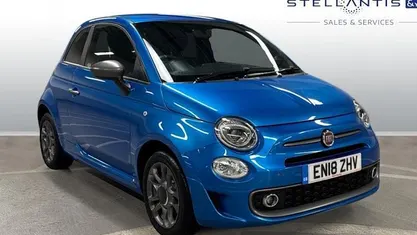 Blue Used 2018 Fiat 500 S Hatchback | £8,301 (Fair price)