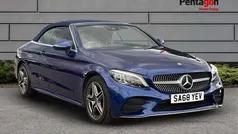 Blue Used 2018 Mercedes C220 AMG Line Premium Cabriolet | £20,950 (Fair price)