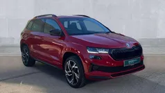 Velvet red metallic Used 2025 Skoda Karoq SportLine SUV | £31,190 (Fair price)