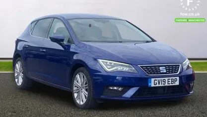 Used Seat Leon XCELLENCE 150 HP (110 kW) 2019 Blue Hatchback